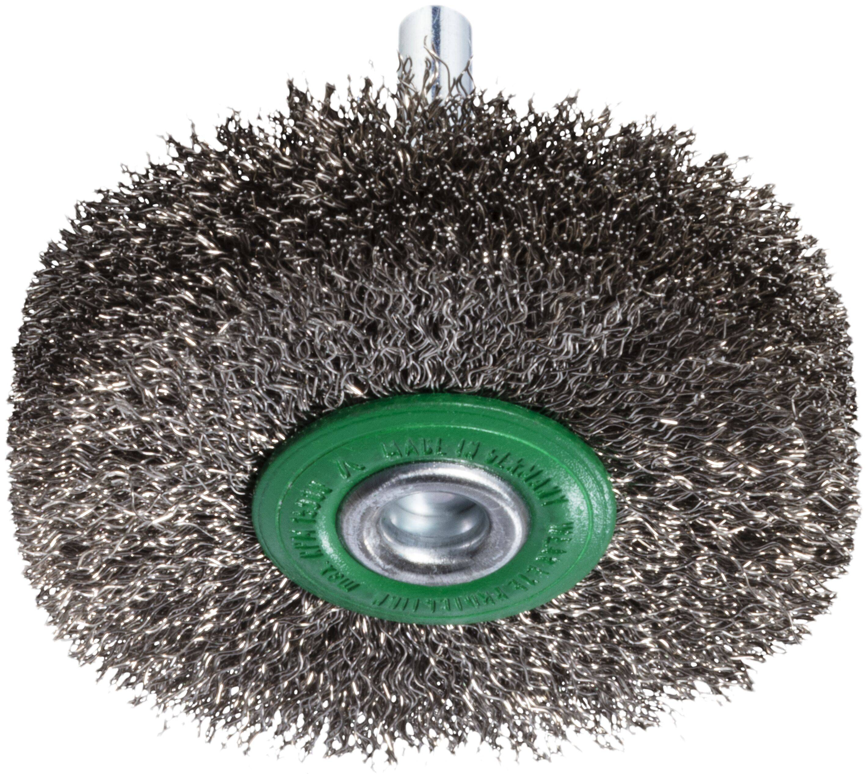 LUKAS-ERZETT Schaftrund-Drahtbürste BSVW für Edelstahl 50x14 mm für Bohrmaschinen gewellt BSVW 05014 S6 A350105014211 10...