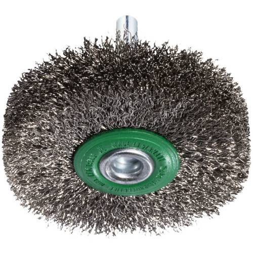 LUKAS-ERZETT Schaftrund-Drahtbürste BSVW für Edelstahl 70x18 mm für Bohrmaschinen gewellt BSVW 07018 S6 A350107018213 10...