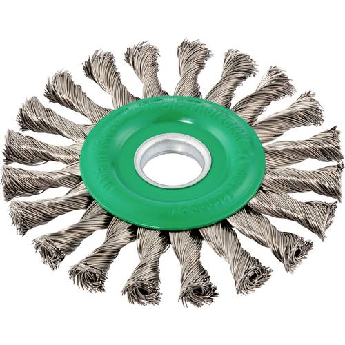 LUKAS-ERZETT Rund-Drahtbürste BRVZ für Edelstahl 125x14 mm für Winkelschleifer gezopft BRVZ 12514 VA A350312514235 1 St.