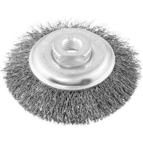 LUKAS-ERZETT Kegelbürste BKSW universal 100x12 mm für Geradschleifer gewellt BKSW 10012 M14 A350610012114 1 St.