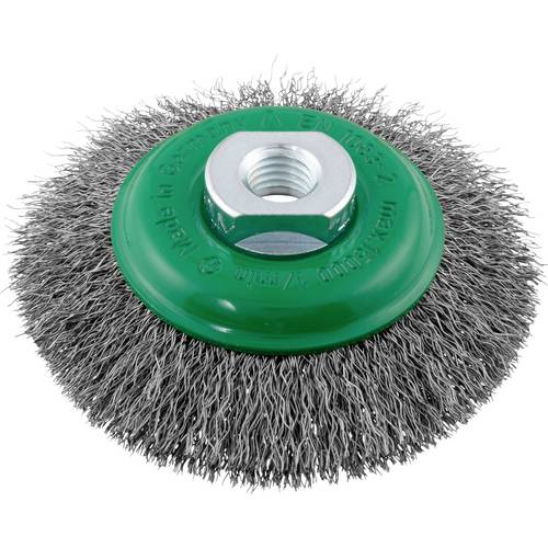 LUKAS-ERZETT Kegelbürste BKVW für Edelstahl 100x12 mm für Winkelschleifer gewellt BKVW 10012 M14 VA A350610012213 1 St.
