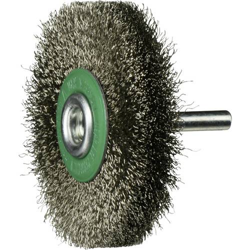 LUKAS-ERZETT Schaftrund-Drahtbürste BSVW für Edelstahl 70x18 mm für Geradschleifer gewellt BSVW 07018 S6 VA A351007036 1...