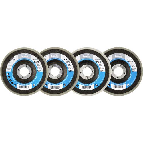 Thumbnail - LUKAS-ERZETT A6700023 Polierteller-Set P6PT Ø 125 mm 4-teilig für Winkelschleifer flach