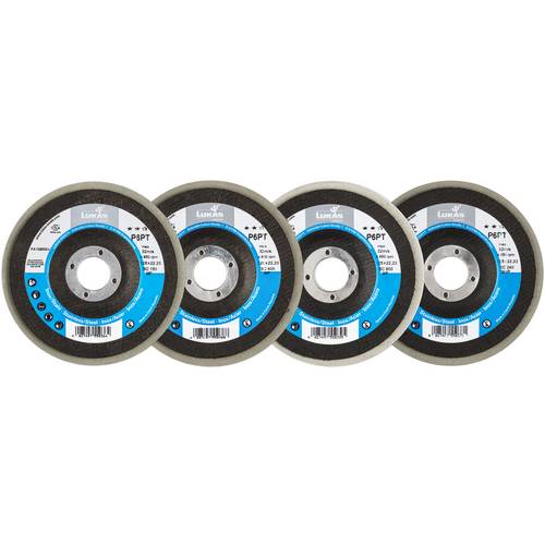 Thumbnail - LUKAS-ERZETT A6700024 Polierteller-Set P6PT Ø 125 mm 4-teilig für Winkelschleifer schräg