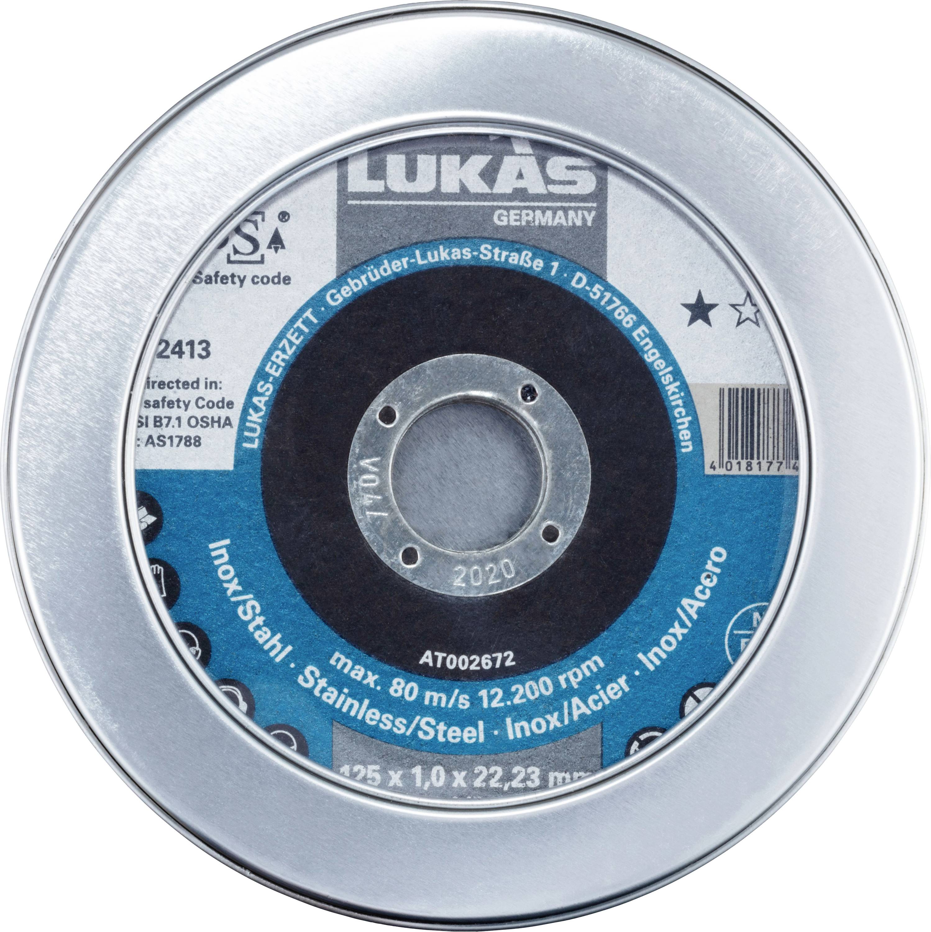 LUKAS-ERZETT T41 125 AT002672V9807010 Trennscheiben-Set 125 mm 10 St.