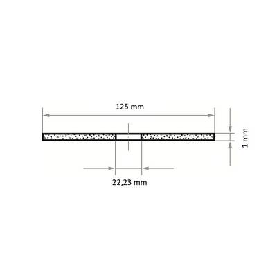 LUKAS-ERZETT T41 125x1,0x22,23 A60Z-BF AT007233V9802 Trennscheiben-Set 125 mm 50 St. rostfreier Stahl-3