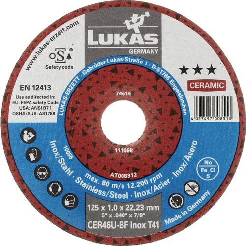 Thumbnail - LUKAS-ERZETT T41 125x1,0x22,23 AT008312V9802 Trennscheiben-Set 125 mm 25 St.