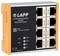 'ETHERLINE ACCESS PNFO8T PROFINET-Switch' von LAPP mit 8 Ethernet-Ports, Anzeigenlichter für Stromversorgung, Betrieb, System und Fehler auf der Frontplatte.