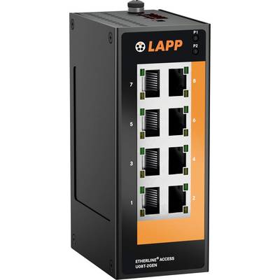 Ethernet-Switch mit acht Ports und LAPP-Branding.