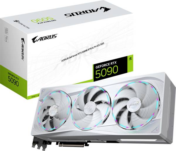 Gigabyte Grafikkarte Nvidia GeForce RTX 5090 RTX 5090  32 GB GDDR7-VRAM PCIe  HDMI®, DisplayPort RGB Beleuchtung, Übertaktet / Overclocked