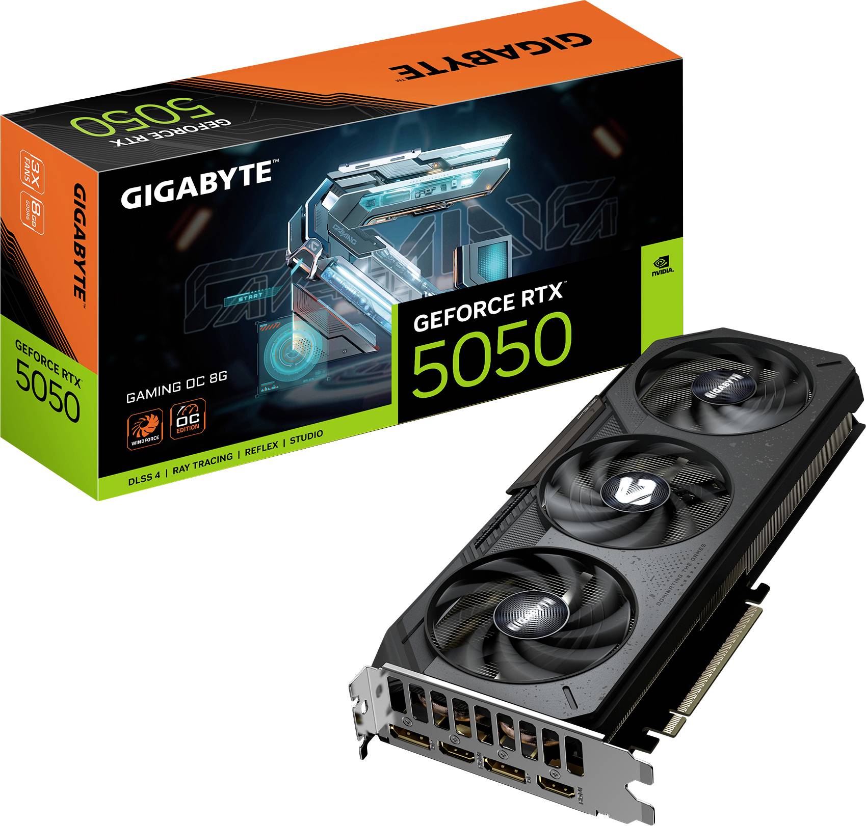 Gigabyte Grafikkarte Nvidia GeForce RTX 5050 8 GB GDDR6-VRAM PCIe HDMI®, DisplayPort
