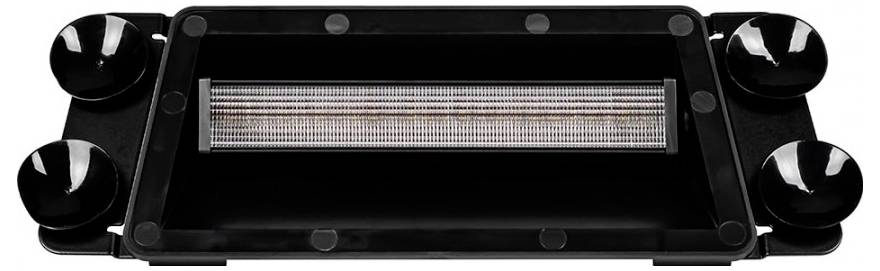 SecoRüt Frontblitzer / Straßenräumer LED Blitzer 12&24 Volt Strobo LW0054 Saugnapf Orange