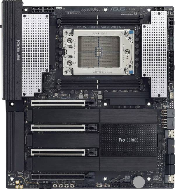 Asus PRO WS TRX50-SAGE Mainboard  Sockel (PC) AMD® sTR5 Formfaktor (Details) CEB Mainboard-Chipsatz AMD® TRX50