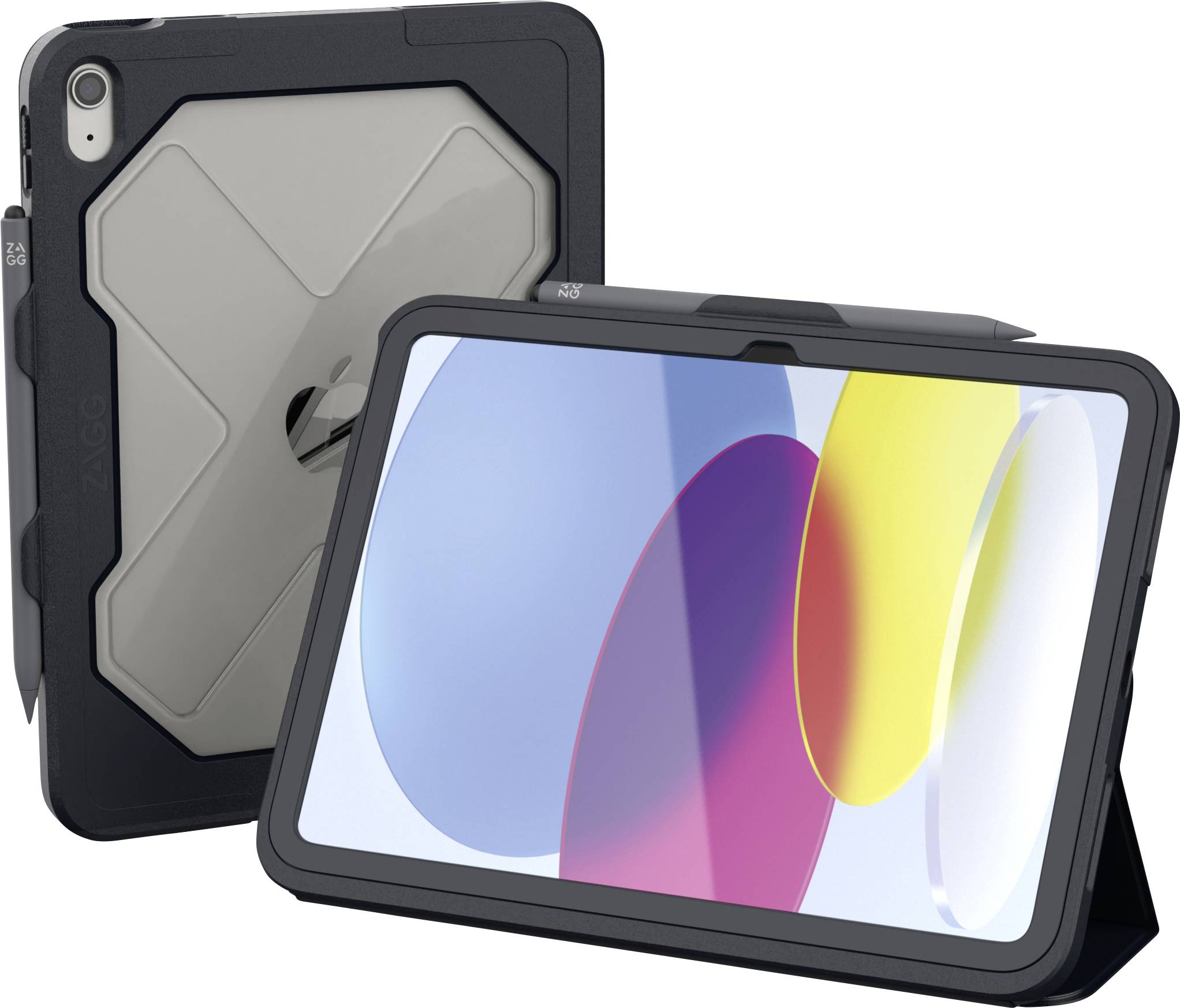 ZAGG Cases Rugged Messenger Tablet Hülle Apple iPad 10.9" 10th 27,7 cm (10,9") Outdoor Cover Karbon