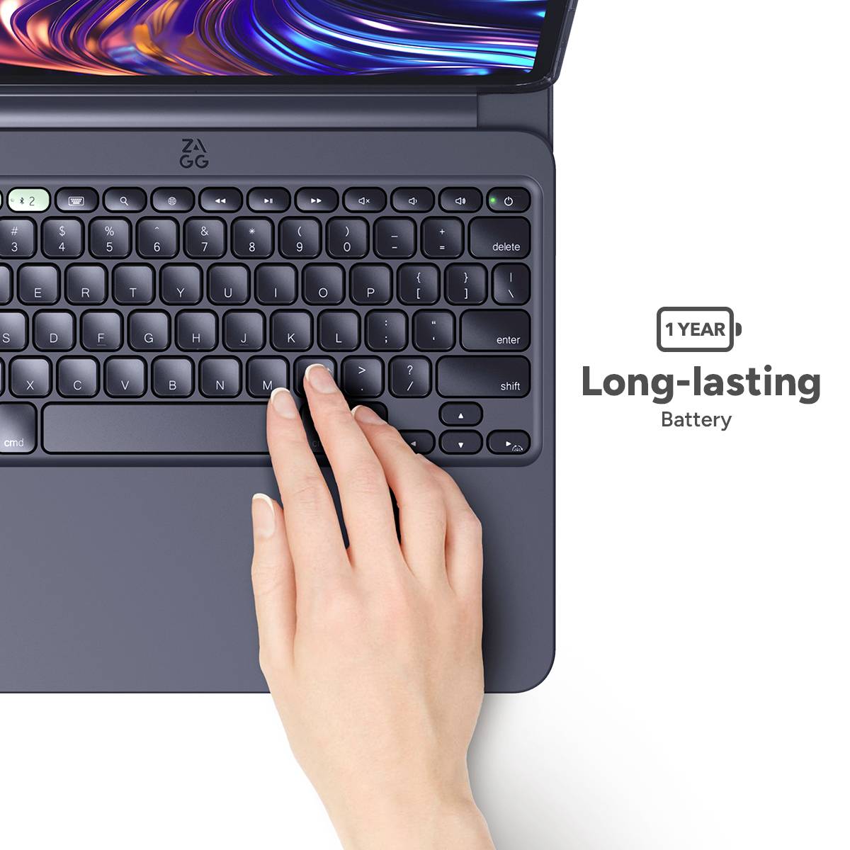 ZAGG KB Pro Keys 2 Tablet-Tastatur mit Hülle Passend für Marke (Tablet): Apple iPad Pro 11 (4. Generation) Apple iOS®-8