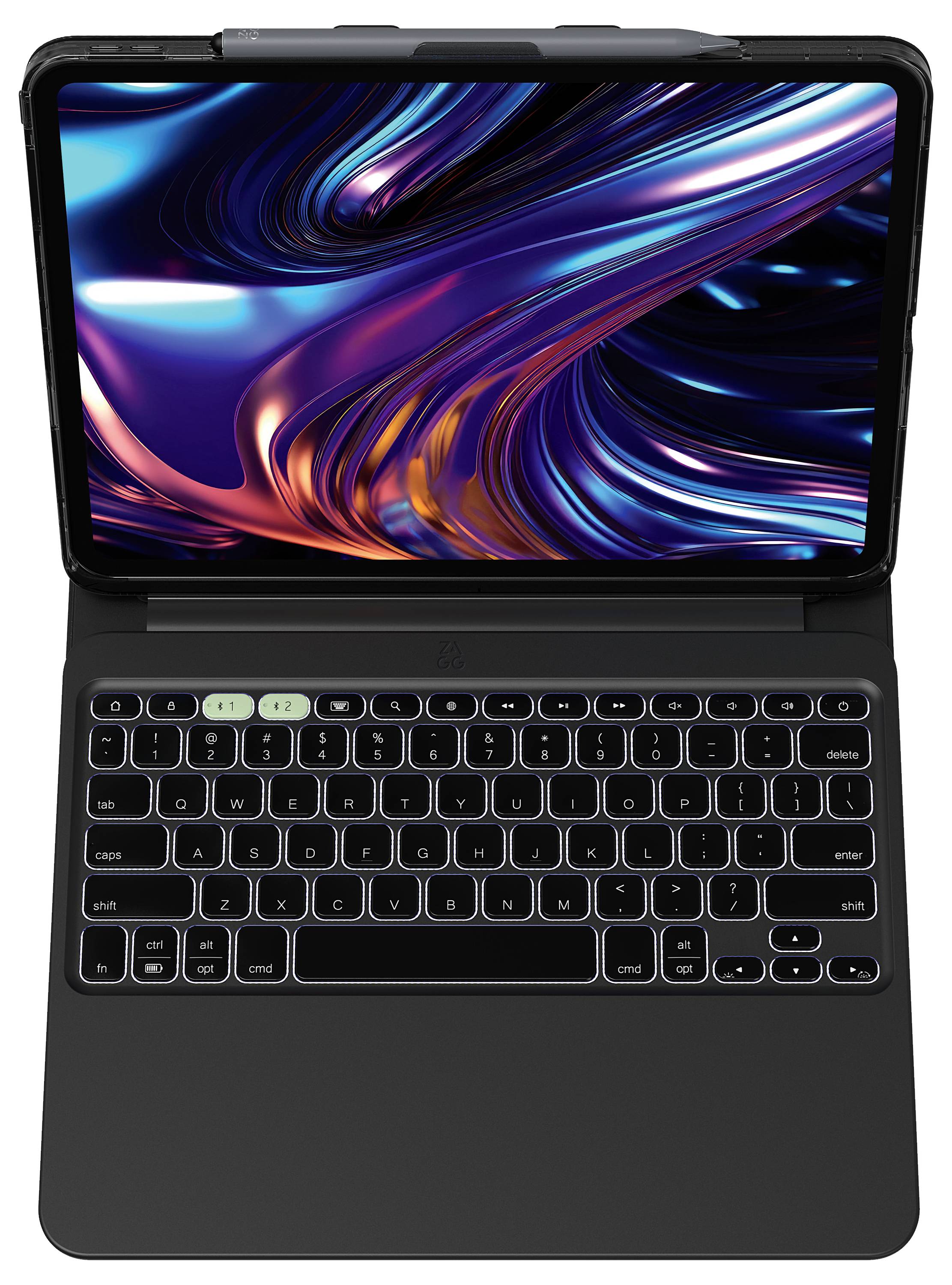 ZAGG KB Pro Keys 2 Tablet-Tastatur mit Hülle Passend für Marke (Tablet): Apple iPad Pro 13" (M4, 2024) Apple iOS®-1