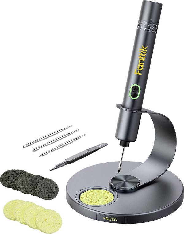 Fanttik Lötkolben-Set 3.65 V 12 W Bleistiftform 200 - 450 °C inkl. Lötspitze