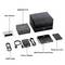 Paketinhalt des 'GEEKOM IT15' mit Benutzerhandbuch, Mini-PC, HDMI-Kabel, Netzteil, VESA-Halterung mit Schrauben und Dankeskarte.