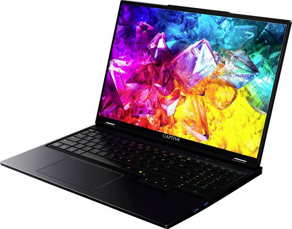 Captiva Gaming Notebook   40.6 cm (16 Zoll) WQXGA AMD Ryzen 9 9955HX 32 GB RAM  2000 GB SSD Deutsch, QWERTZ AMD AMD Radeon 610M Nvidia GeForce RTX 5080 16 GB GDDR7   92257