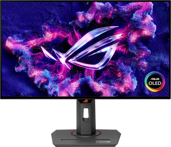 Asus ROG Strix XG27AQDMG Gaming Monitor  EEK F (A - G) 67.3 cm (26.5 Zoll) 2560 x 1440 Pixel 16:9 0.03 ms HDMI®, DisplayPort, USB-A (USB 3.2 Gen 1), Kopfhörer (3.5 mm Klinke) WOLED