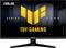 ASUS TUF Gaming Monitor, Serie-Fünf-Logo, zeigt ein schlankes schwarzes Design mit einem breiten Bildschirm, auf dem das Markenemblem zu sehen ist.