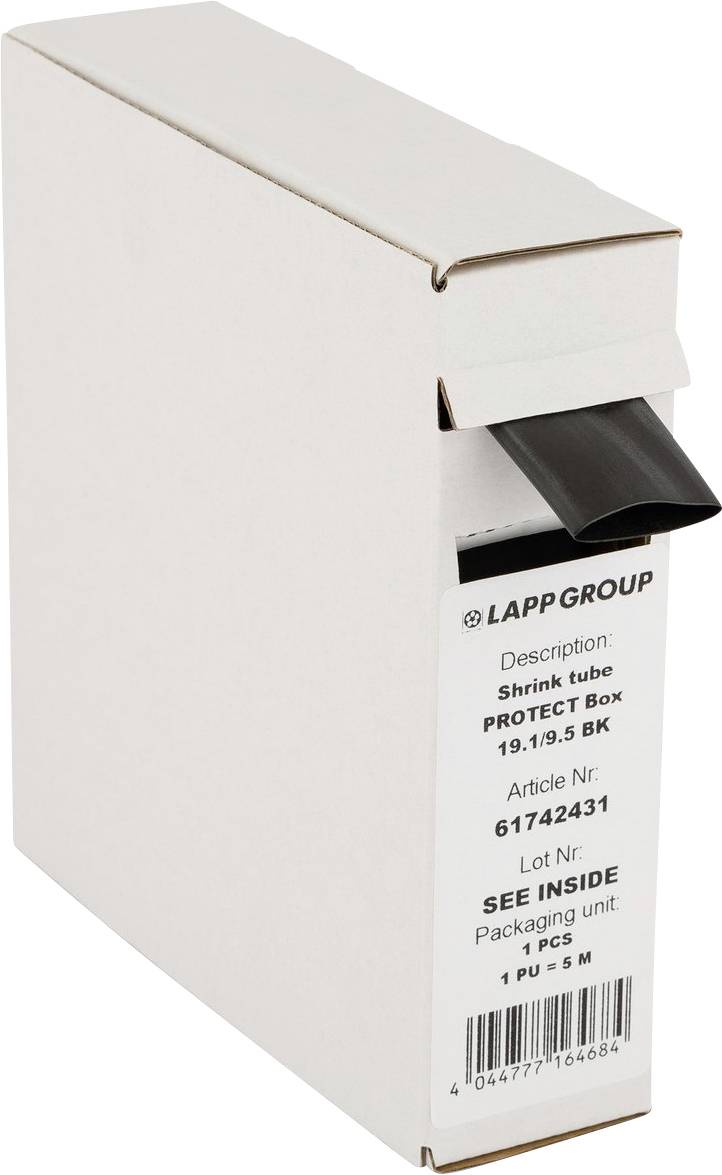LAPP 61742481 Schrumpfschlauch Schwarz 25.4 mm 12.7 mm 10 m