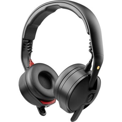 Schwarze Over-Ear Kopfhörer mit gepolsterten Ohrmuscheln und schwenkbaren Hörmuscheln, entwickelt für Komfort und anpassbares Hörerlebnis.