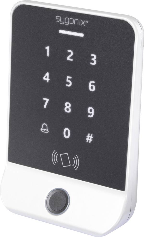 Sygonix SY-6888062 Fingerprint/RFID Zugangssystem Aufputz 12 V/DC mit beleuchteter Tastatur