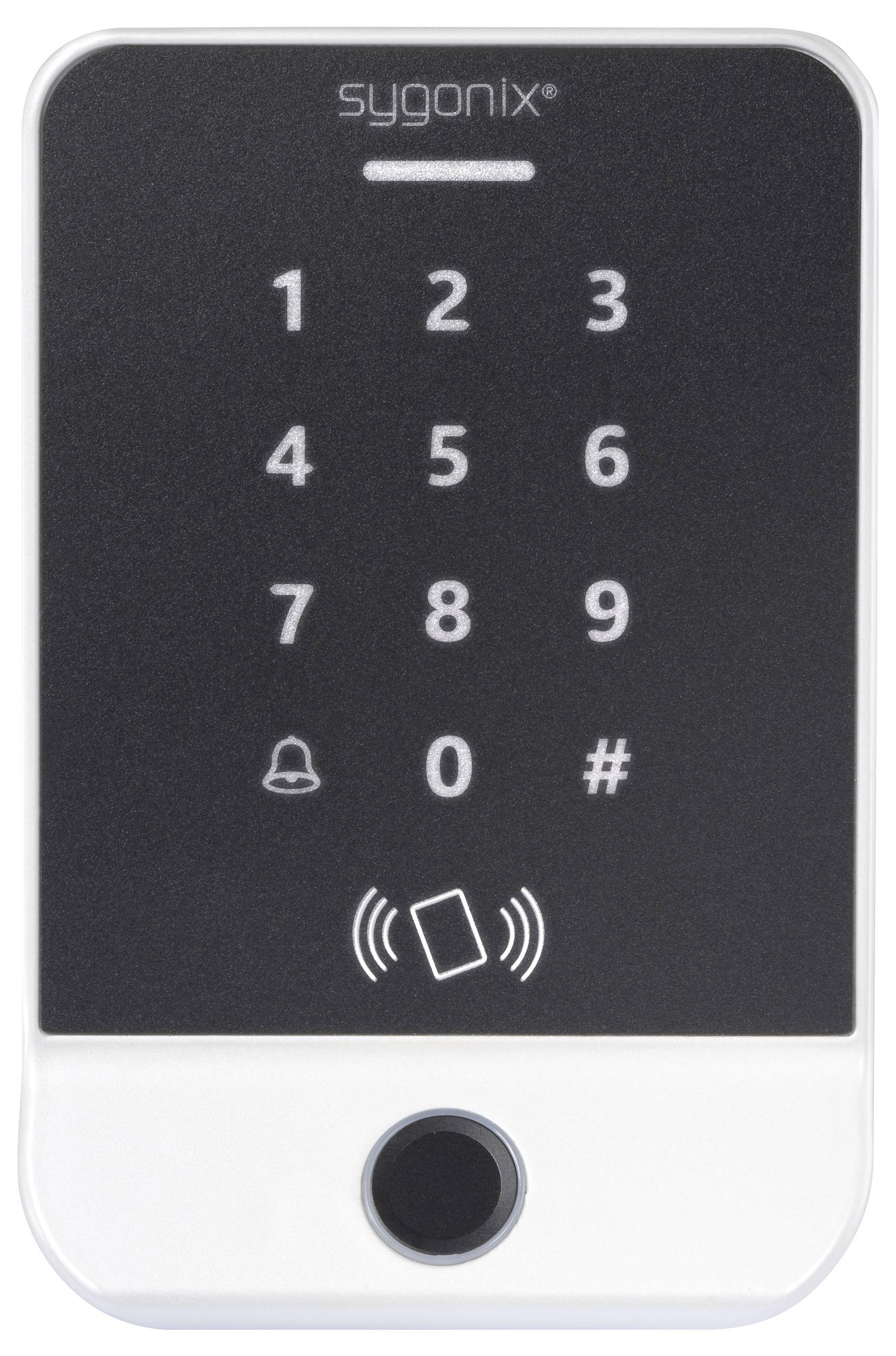Sygonix SY-6888062 Fingerprint/RFID Zugangssystem Aufputz 12 V/DC mit beleuchteter Tastatur-1