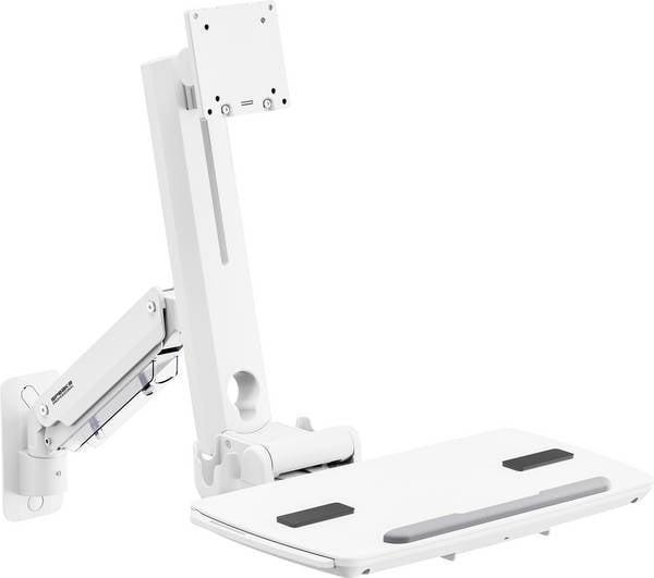 SpeaKa Professional SP-MM-951 Monitor-Wandhalterung 1 Display(s) 43,2 cm (17") - 124,5 cm (49") Schwarz Höhenverstellbar, Schwenkbar, Neigbar