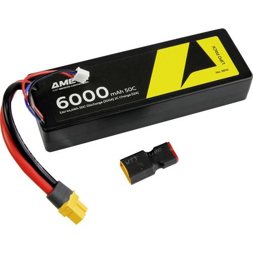 Amewi Modellbau-Akkupack (LiPo) 7.4 V 6000 mAh Zellen-Zahl: 2 Hardcase XT60