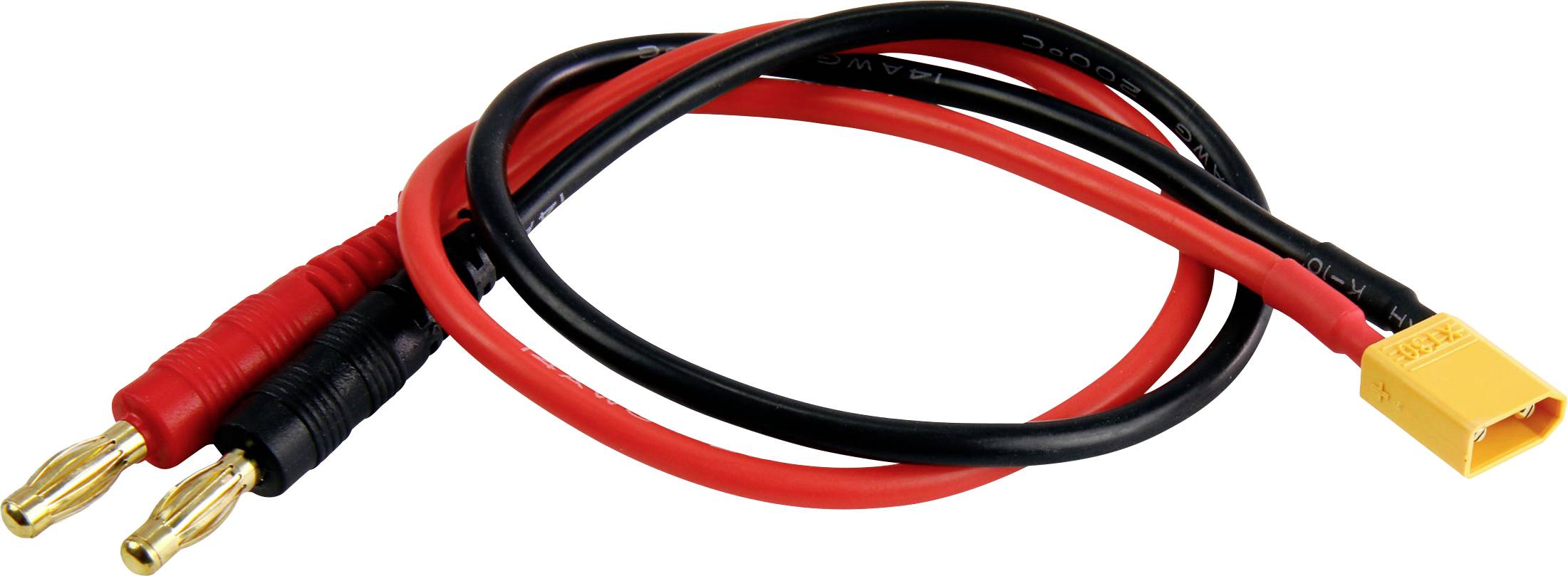 Amewi Ladekabel [1x Bananenstecker 4 mm - 1x XT30-Stecker] 30 cm 28230