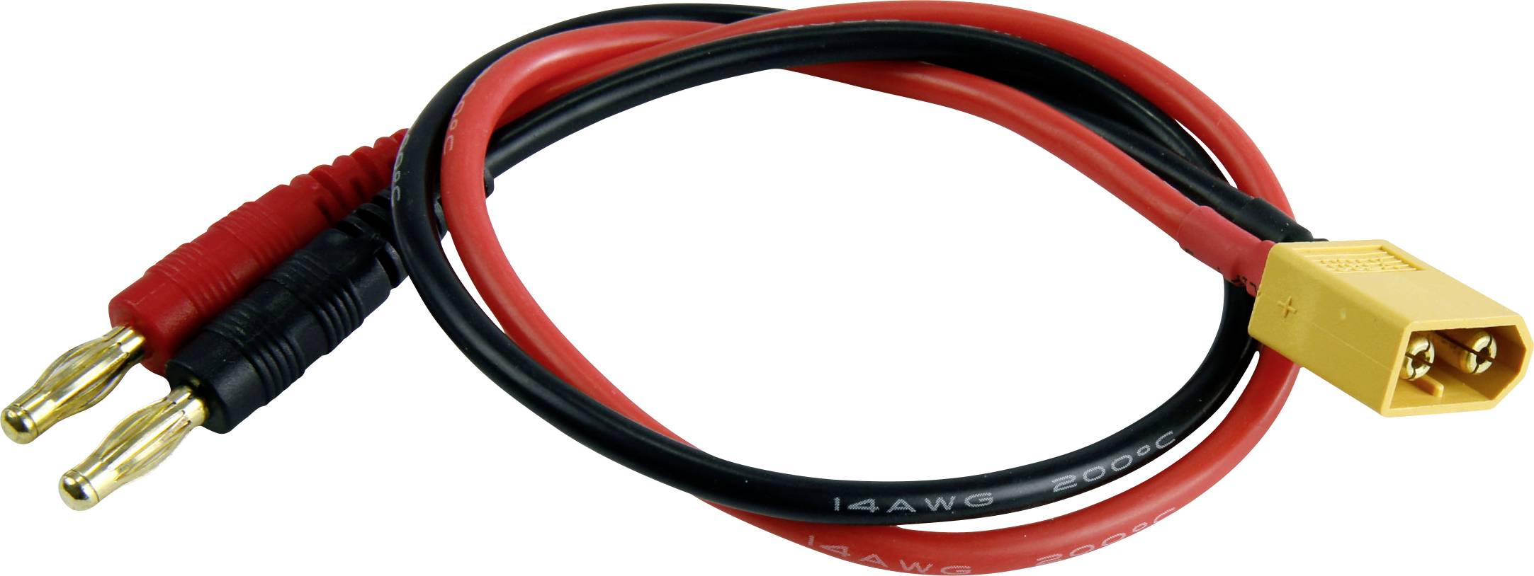 Amewi Ladekabel [1x Bananenstecker 4 mm - 1x XT60] 20 cm 28231