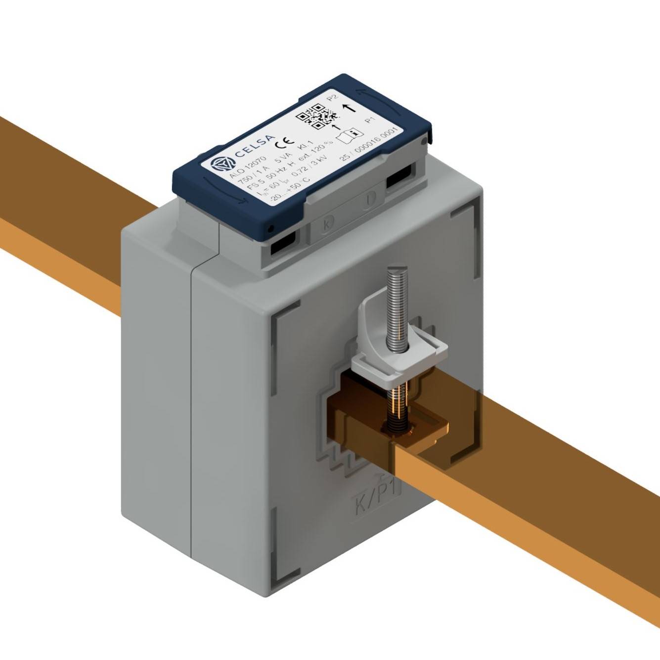 Celsa ALO-E 50T3012 75/1A 1.5VA Kl. 0.5s 70142-1015-0150 Stromwandler, geeicht Primärstrom 75 A Sekundärstrom 1 A 1 St.-1