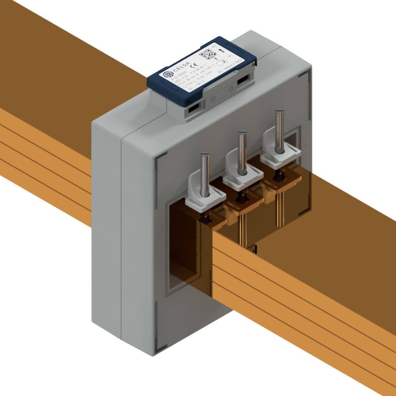 Celsa ALO 12030 800/1A 5VA Kl. 0.5 70142-1388-0500 Aufsteckstromwandler Primärstrom 800 A Sekundärstrom 1 A 1 St.-1