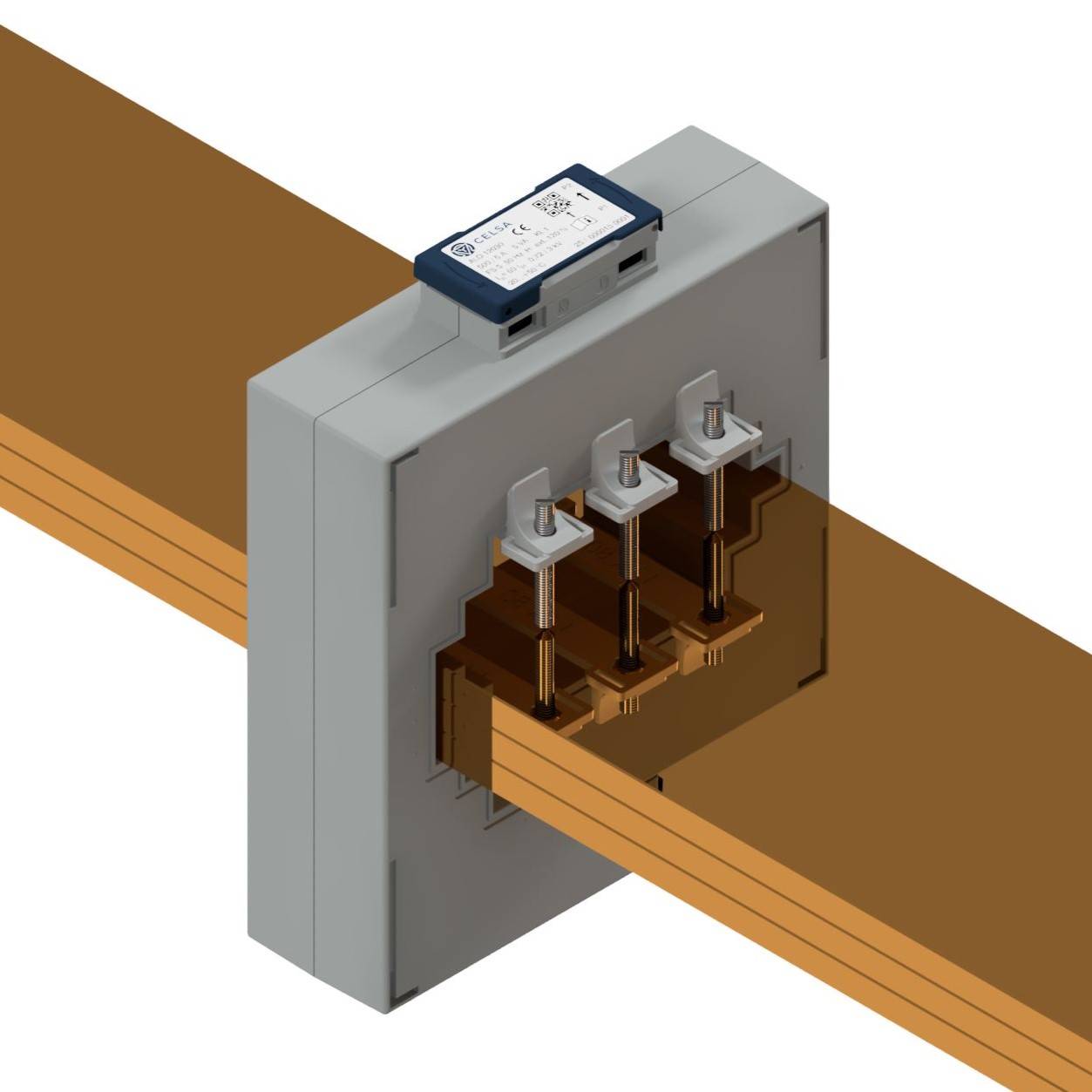 Celsa ALO-E 12030 2500/1A 5VA Kl. 0.5 70142-1464-0500 Stromwandler, geeicht Primärstrom 2500 A Sekundärstrom 1 A 1 St.-1