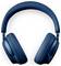 Blaue drahtlose Over-Ear-Kopfhörer aus Frontansicht.