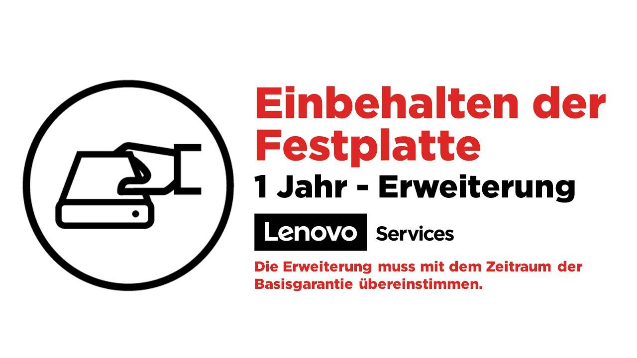 'Festplattenbehalten 1 Jahr - Lenovo Services Erweiterung'