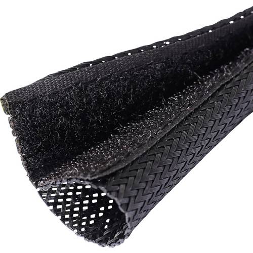 Quadrios 25CA481 25CA481 Geflechtschlauch Schwarz PET 22 bis 30 mm Meterware