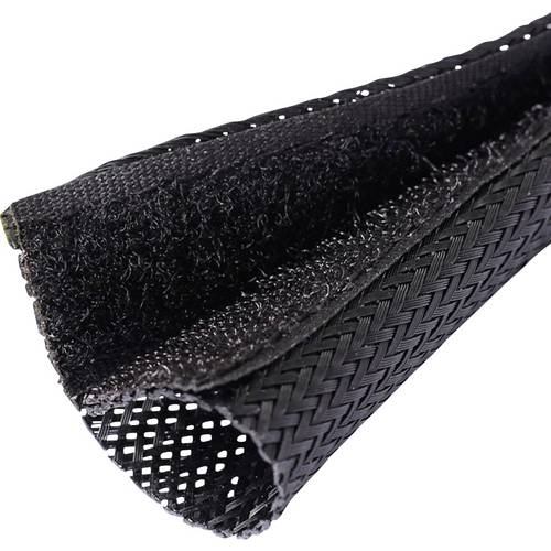 Thumbnail - Quadrios 25CA482 25CA482 Geflechtschlauch Schwarz PET 30 bis 40 mm Meterware