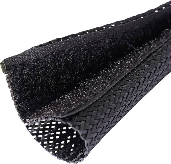 Quadrios 25CA483 25CA483 Geflechtschlauch Schwarz PET  33 bis 50 mm Meterware