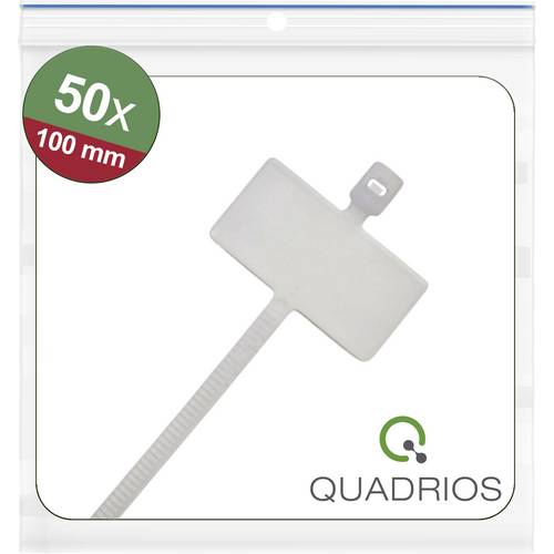 Quadrios 25CA580 25CA580 Leitermarkierer Beschriftungsfläche: 20 x 13 mm Weiß 50 St.