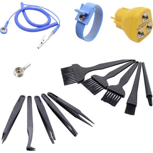 Thumbnail - Quadrios ESD-Erdungsbox 3.60 m Druckknopf 10 mm, Bananenstecker, Krokodilklemme