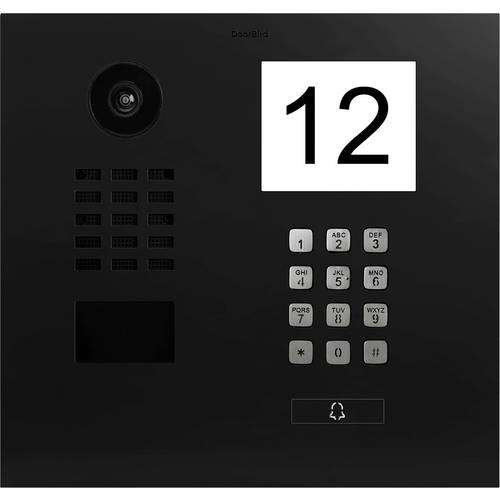 DoorBird D2101IKH Türsprechanlage LAN Außeneinheit Graphitschwarz (seidenmatt)