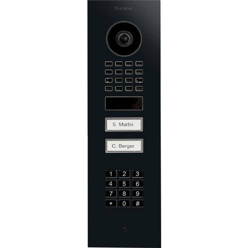 DoorBird D1102KV UP Türsprechanlage Bluetooth®, WLAN, LAN Außeneinheit Graphitschwarz (seidenmatt)