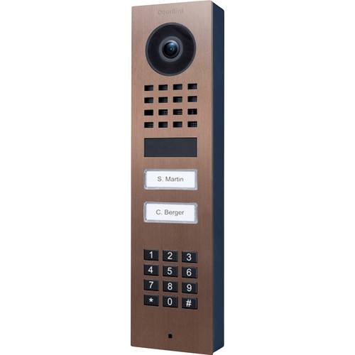 DoorBird D1102KV AP Türsprechanlage Bluetooth®, WLAN, LAN Außeneinheit Bronze-Optik