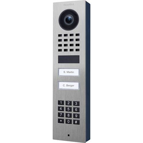 DoorBird D1102KV AP Türsprechanlage Bluetooth®, WLAN, LAN Außeneinheit Edelstahl V2A (gebürstet)