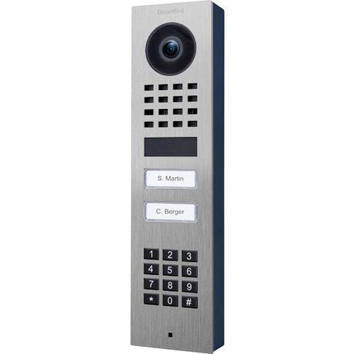 DoorBird D1102KV AP Türsprechanlage Bluetooth®, WLAN, LAN Außeneinheit Edelstahl V4A (gebürstet)