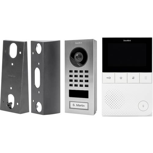 DoorBird Kit D11 Video-Türsprechanlage LAN, WLAN Komplett-Set Edelstahl V2A (gebürstet)