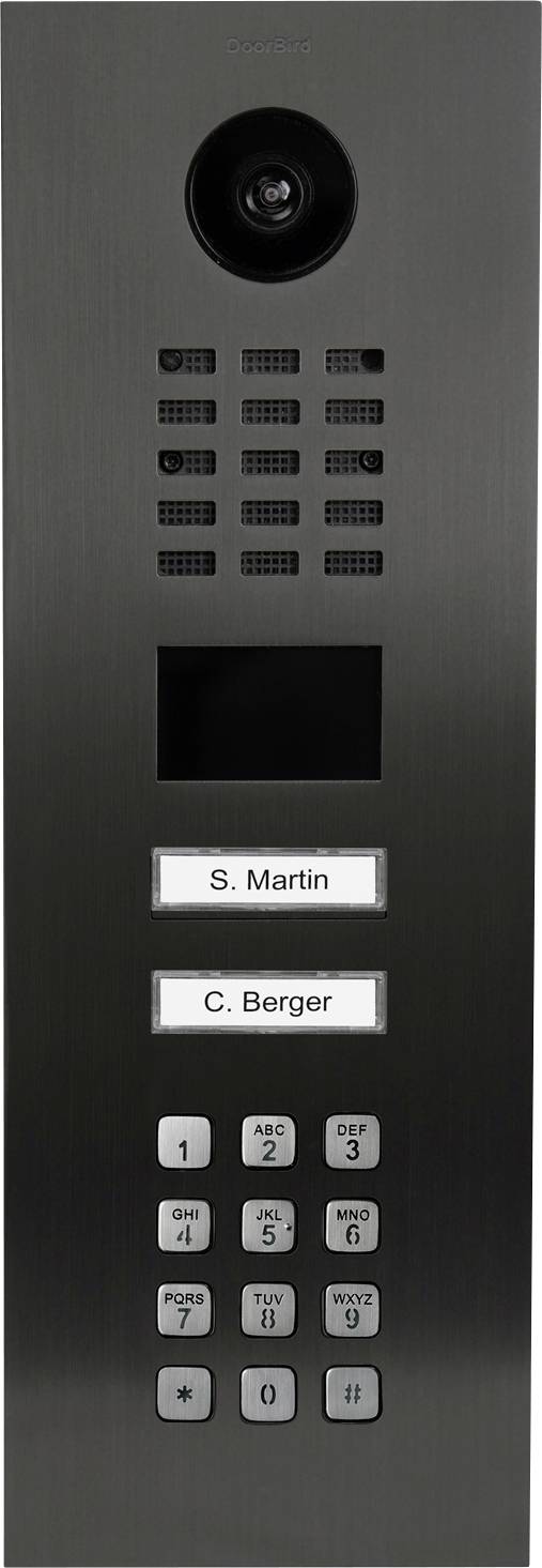 DoorBird D2102KV Türsprechanlage LAN Außeneinheit Titan-Optik